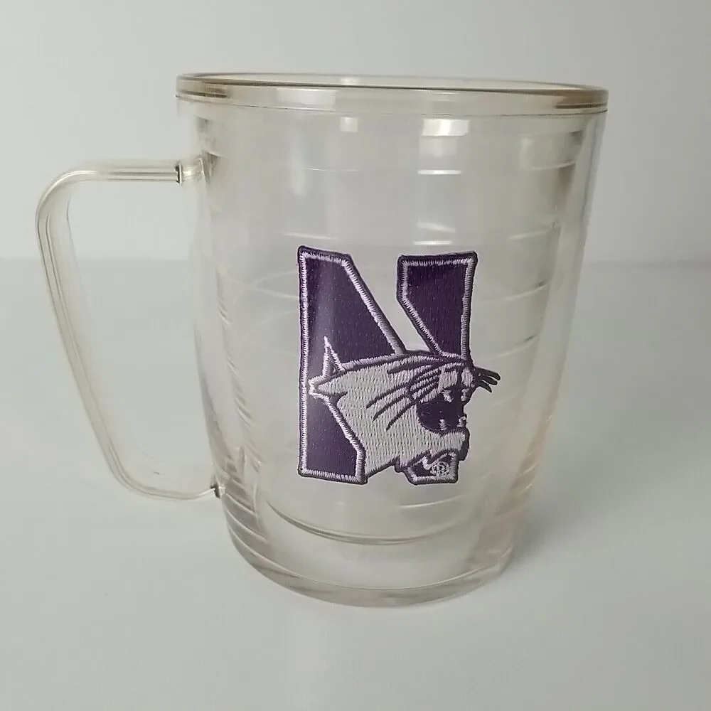 Tervis Tumbler Mug 17oz Northwestern Wildcats USA w/ handle NCAA Big 10 College - Picture 1 of 6